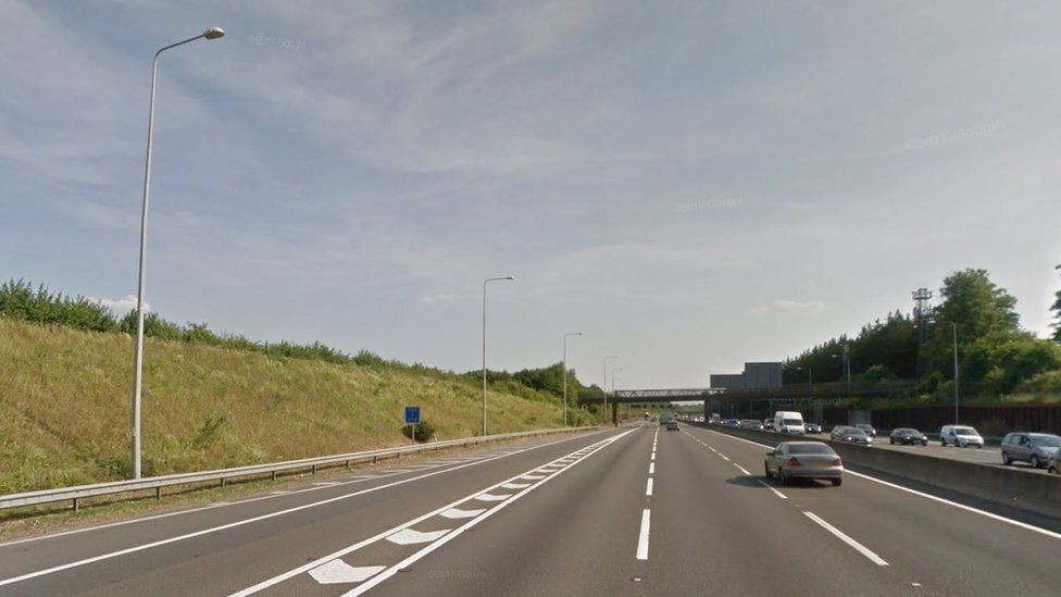 M25 between junctions 20 and 19