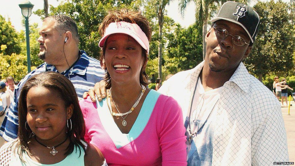 Bobbi Kristina, Whitney Houston, Bobby Brown in 2004