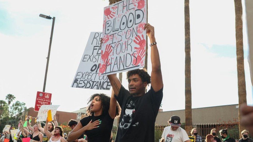 Abortion rights protestors