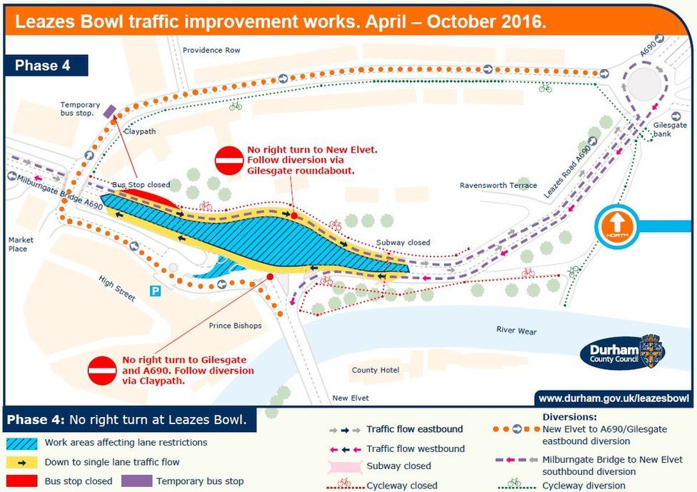 Motorists warned of traffic disruption in Durham BBC News