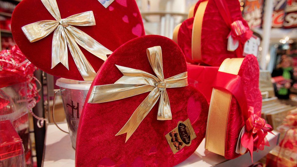 Valentine's Day chocolate boxes
