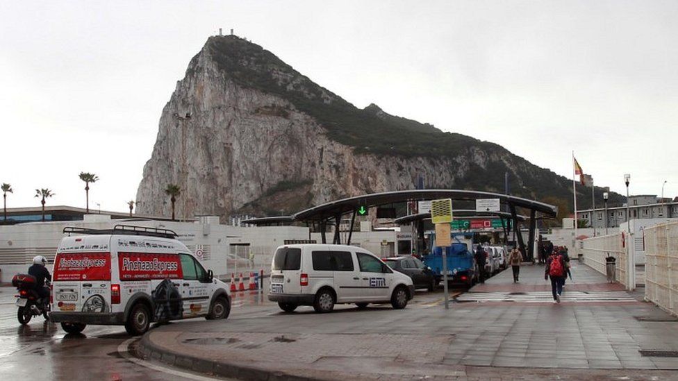 Gibraltar border, file pic, 17 Mar 20