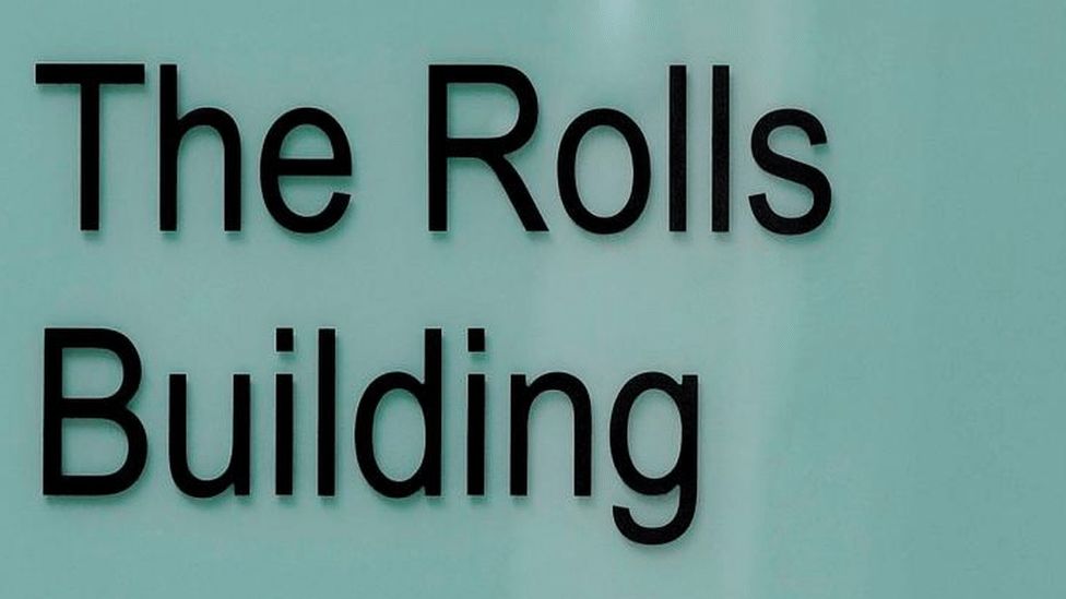 Sign for for the Rolls Building in London