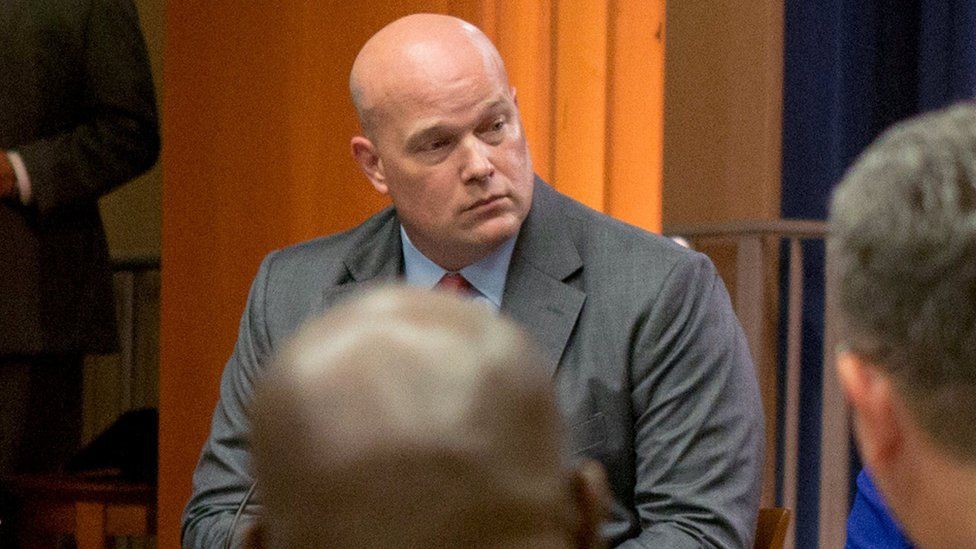 Chief of Staff to the Attorney General Matthew Whitaker attends a roundtable discussion with foreign liaison officers at the Justice Department in Washington, U.S., August 29, 2018.