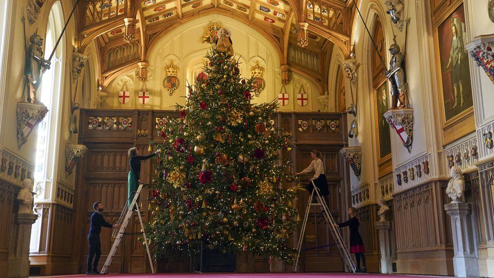 Christmas tree at Windsor Castle