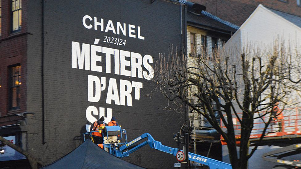 Preparations for Chanel Metiers d'Art show in Manchester