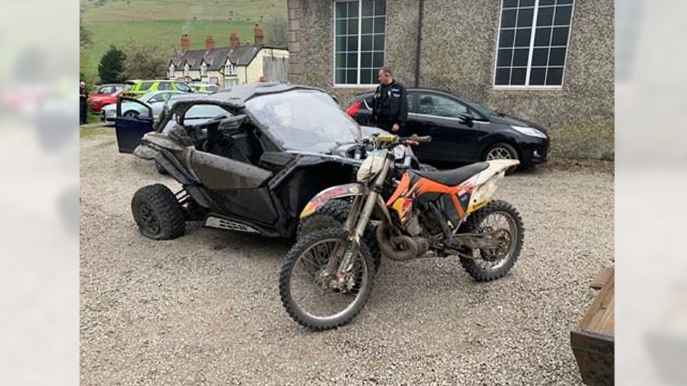 Off-road vehicles seized by police