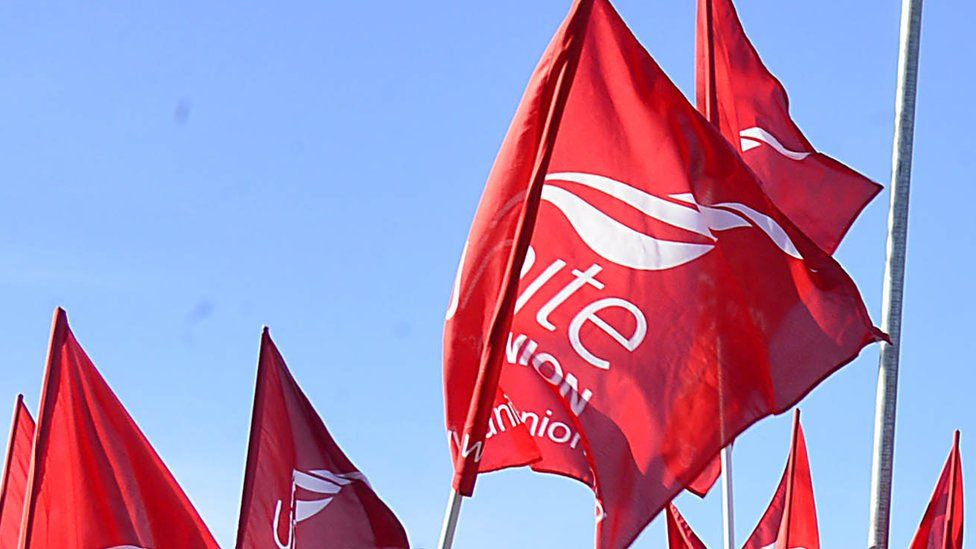 Unite flags at previous picket