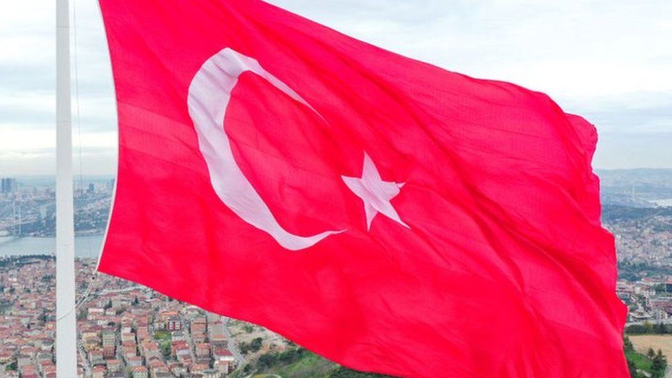 Turkish flag in Istanbul