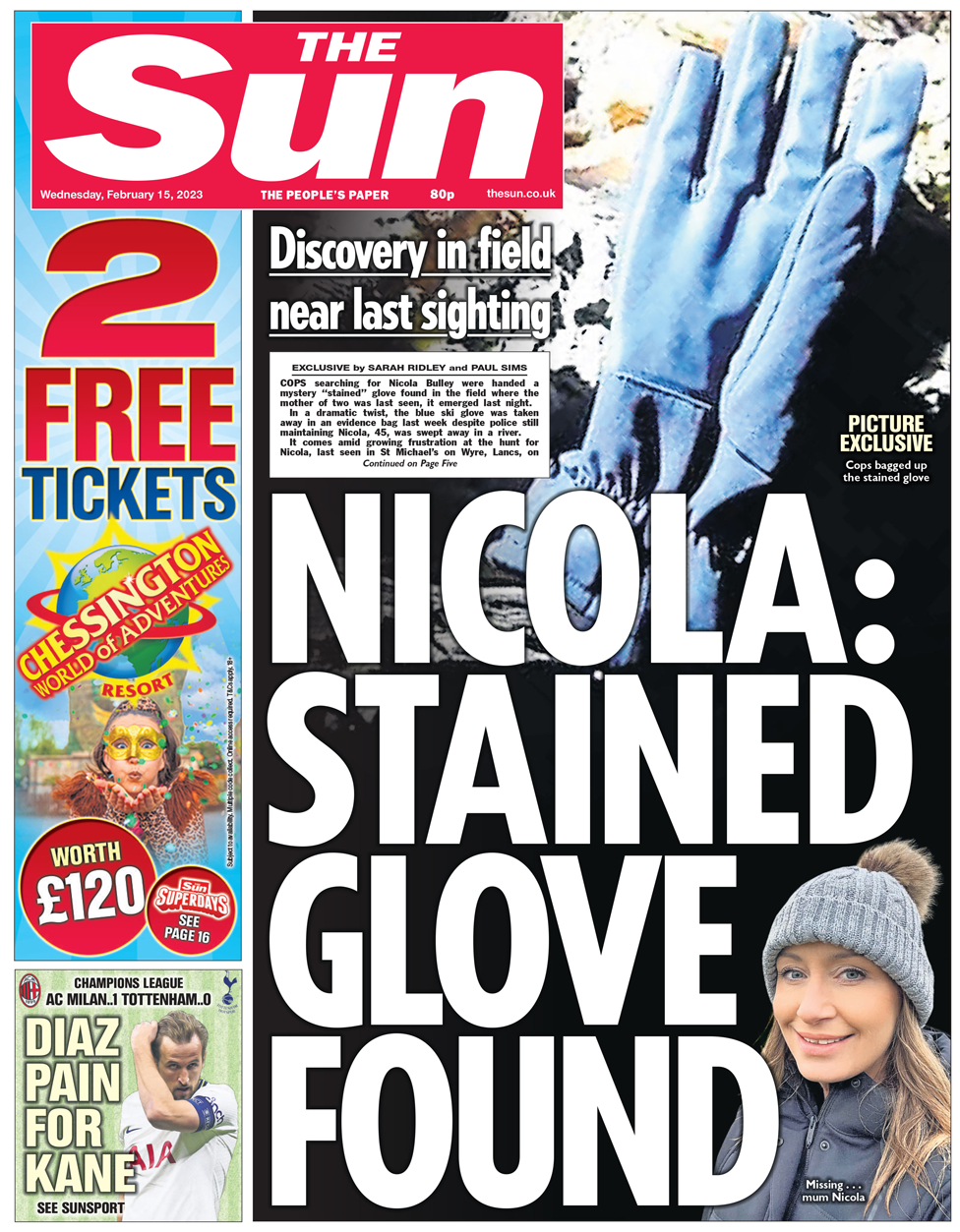 The Sun Front Page