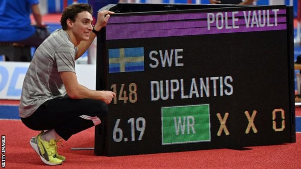 Armand Duplantis Breaks His Own Pole Vault World Record Again - BBC Sport