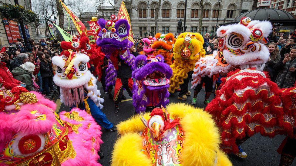 Londoners celebrate Chinese New Year with party in Trafalgar Square