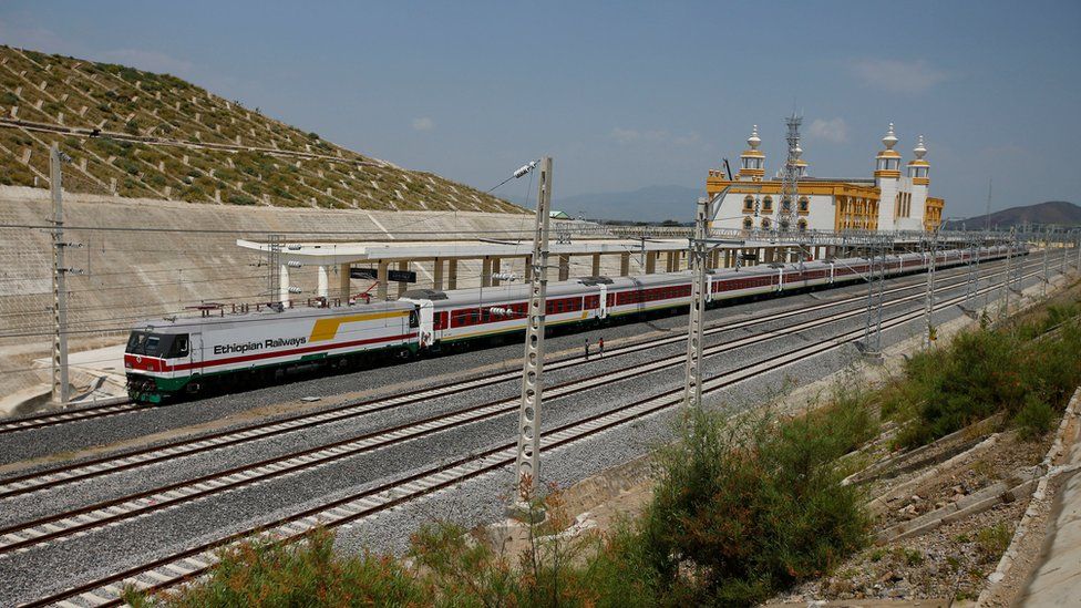 A train is seen at the Adama train station of Oromia region during a media guided tour of the Ethio-Djibouti Railways route in Adama, Ethiopia, September 24, 2016. REUTERS/Tiksa Negeri