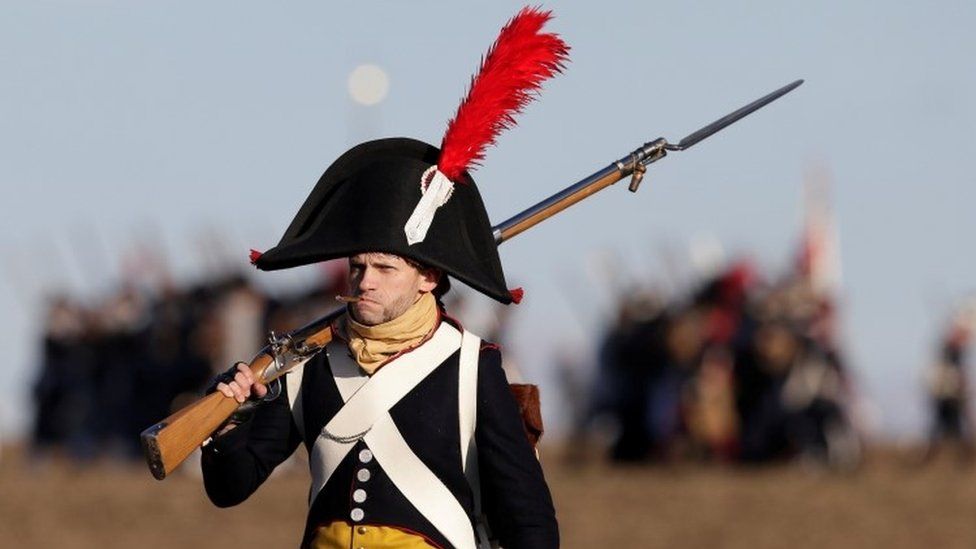 In pictures Battle of Austerlitz reenacted BBC News