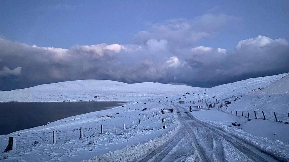 Snow in Shetland