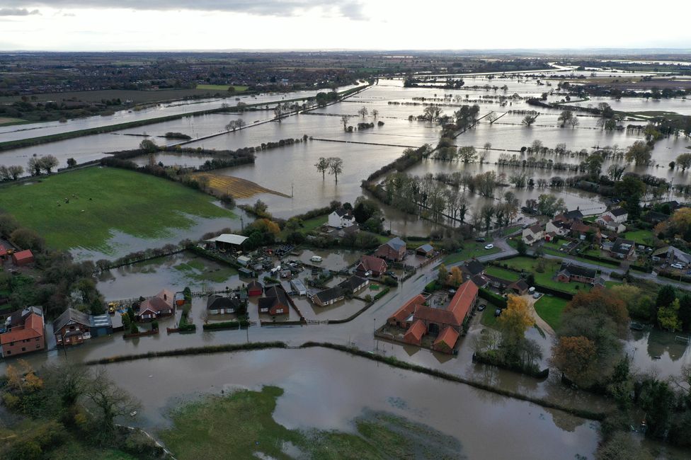 Fishlake still partially submerged on 12 November