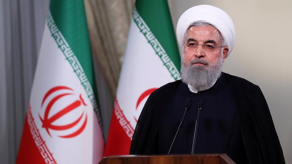 Iranian President Hassan Rouhani (8 May 2018)