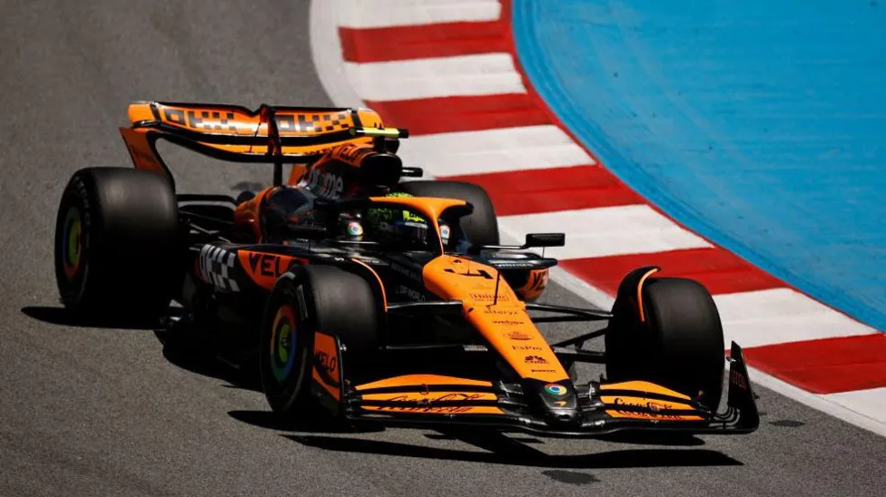 Norris Tops Verstappen in Spanish GP Practice Session.