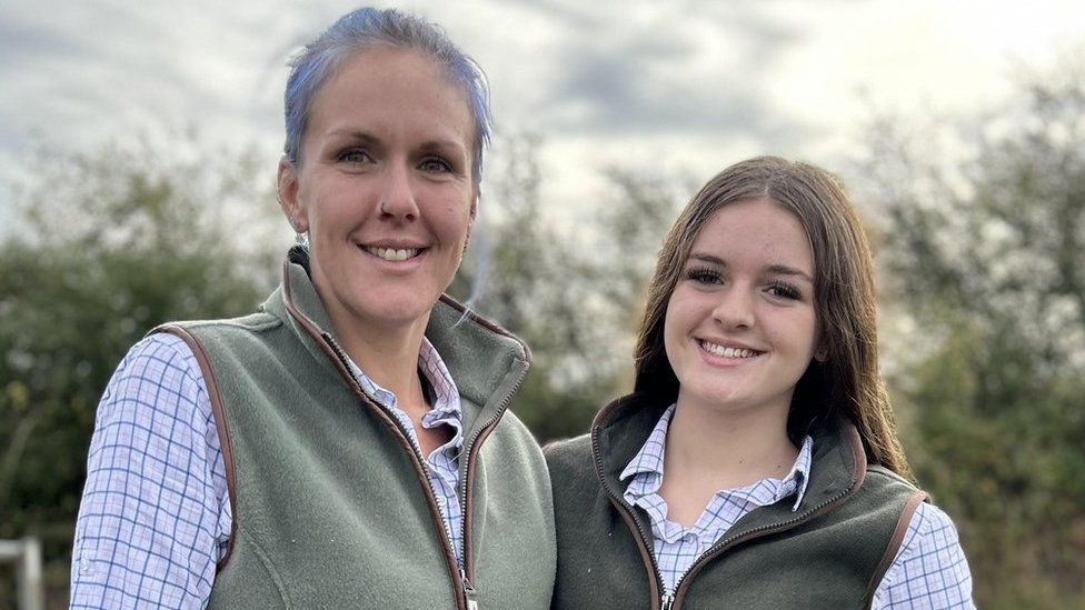 Emma Redman and her daughter