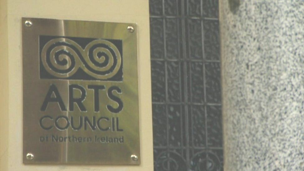 An Arts Council of Northern Ireland sign at the body's headquarters