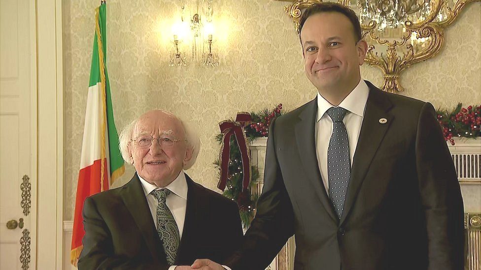 Leo Vadakar and Micheal D Higgins