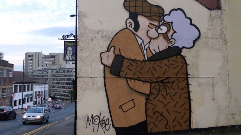 Pete McKee's much-loved mural on Sheffield pub Fagan's in Broad Lane