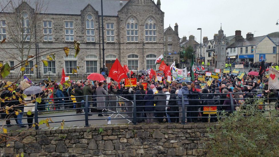 "Celebrating Diversity" campaigners in Llangefni