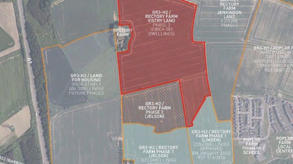 Plans for 400 homes in Grantham