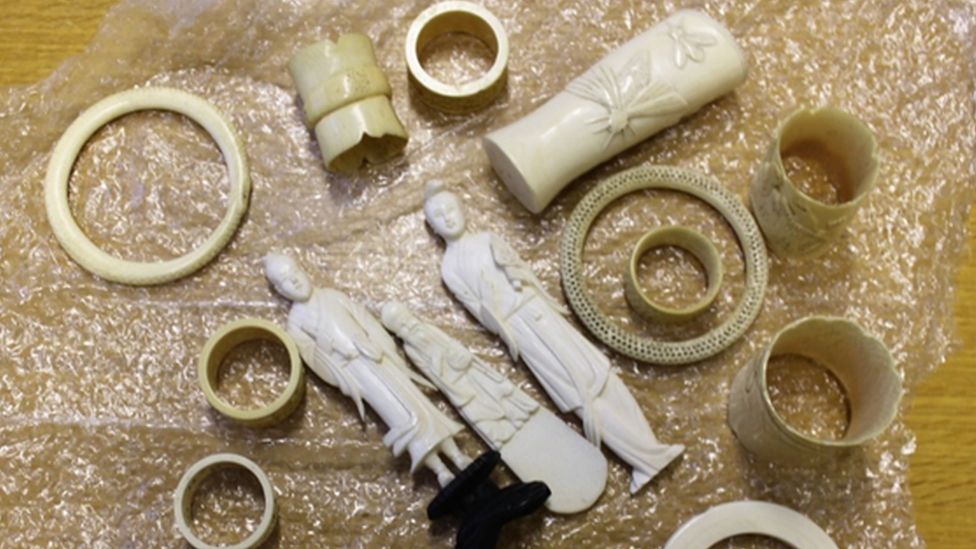 Some of the ivory items