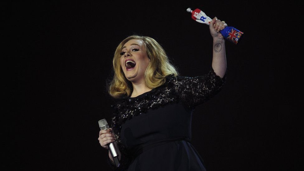 Adele turns heads in one seriously bold co-ord - and a stack of unreal  jewels