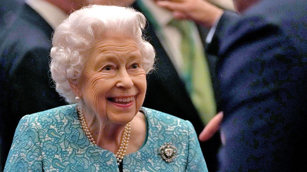 The Queen at the Global Investment Summit at Windsor Castle in October 2021