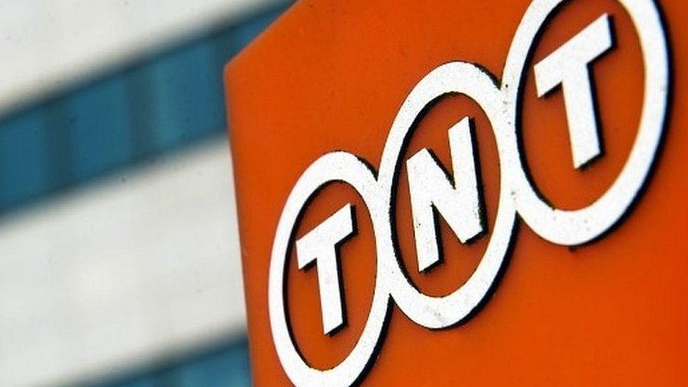 TNT logo at its Dutch headquarters