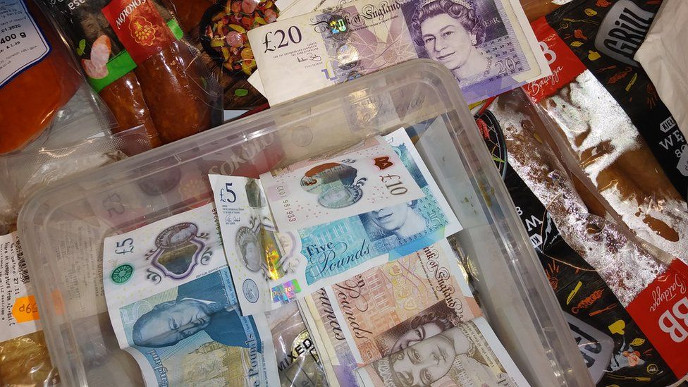 Money seized by a council raid