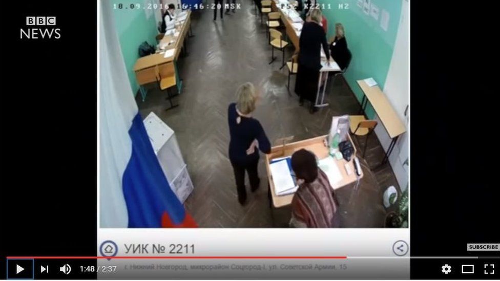 BBC News Youtube video about Russian elections