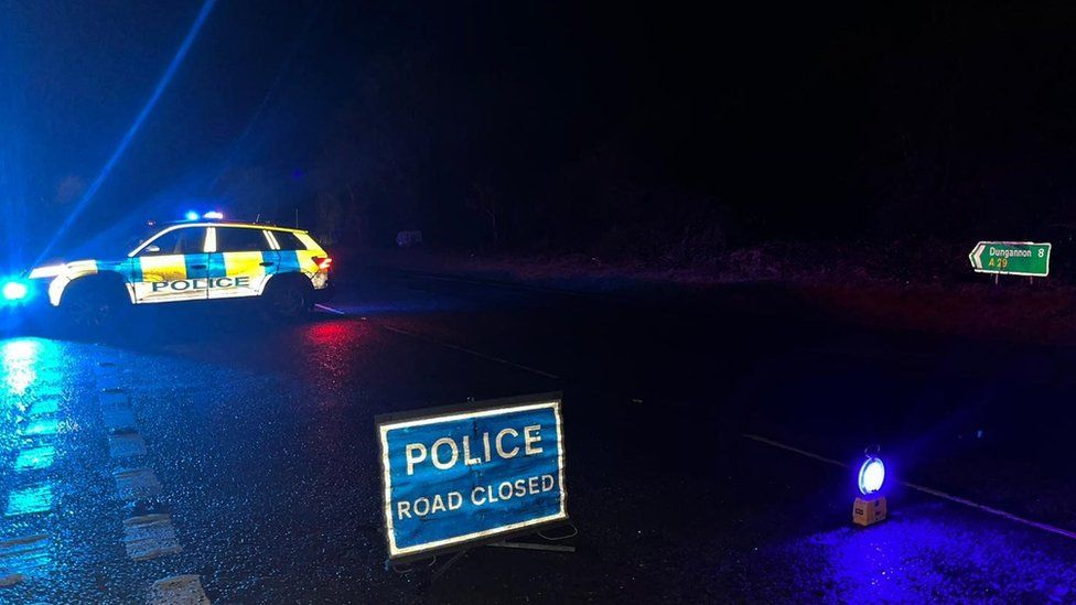 Police car dungannon road