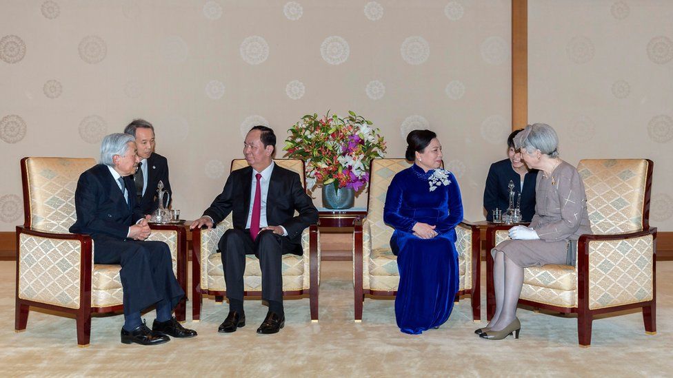 Ông Trần Đại Quang và Phu nhân bày tỏ xúc động và cảm ơn sự đón tiếp của Nhà vua, Hoàng hậu và Chính phủ Nhật Bản