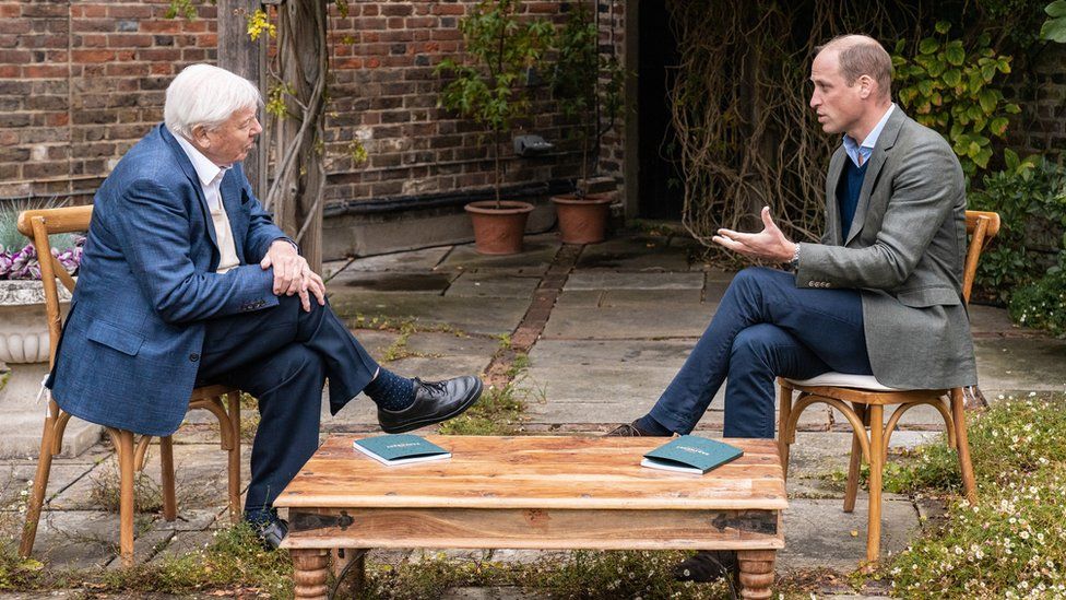 David Attenborough and the Duke of Cambridge