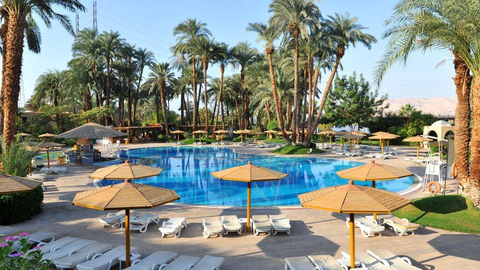 Egypt hotel swimming pool