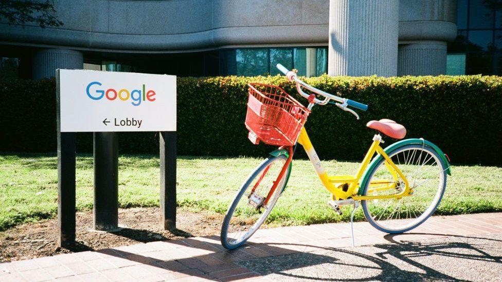Google HQ and bike