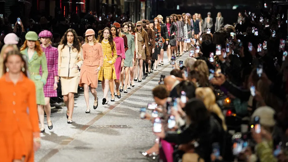 Chanel Metiers d'Art: Models turn Manchester street into a catwalk