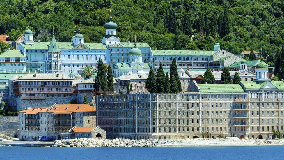 Russian Orthodox Saint Panteleimon monastery on Mount Athos