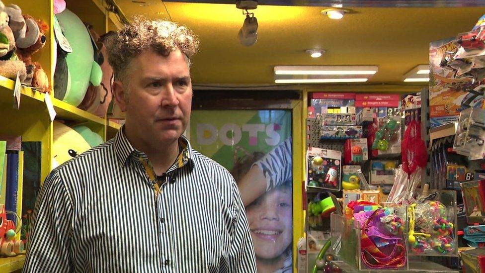 Donald Nairn, owner of Toys Galore in Edinburgh