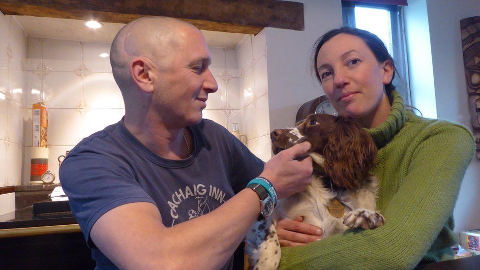Fraiser Murphy, Natalie Tovell and their dog