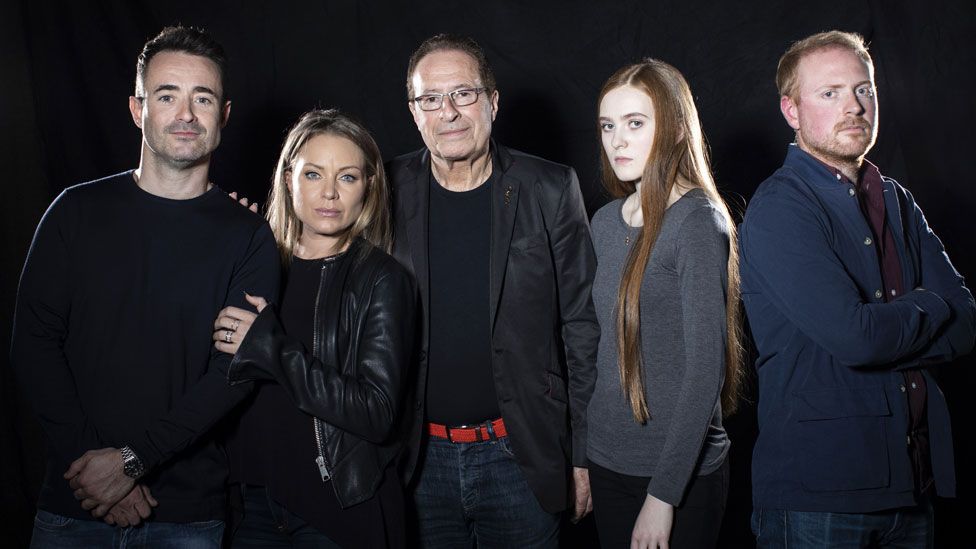 House on Cold Hill cast with author Peter James