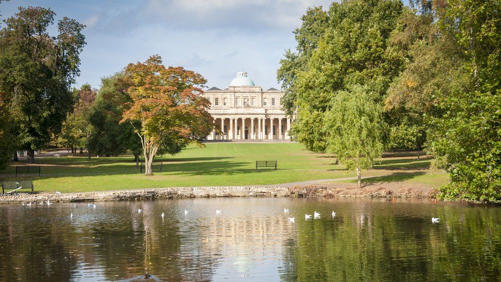 the Pittville Pump Rooms And Park In Cheltenham