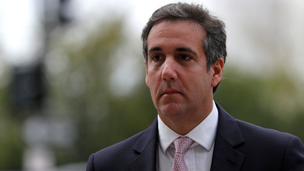 Michael Cohen, with a sad look on his face