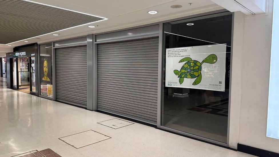 Empty units in Eastgate Shopping Centre.