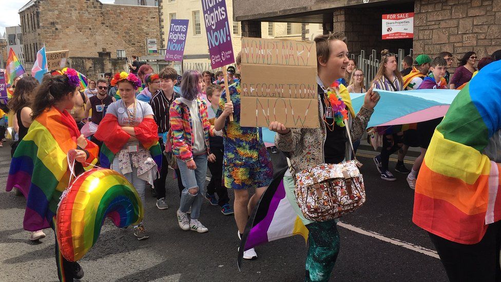 Edinburgh Pride festival marks Stonewall anniversary BBC News