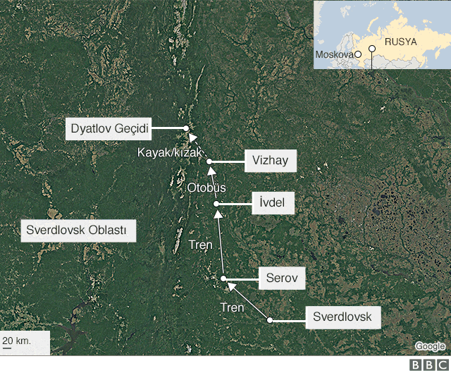 dyatlov rotası