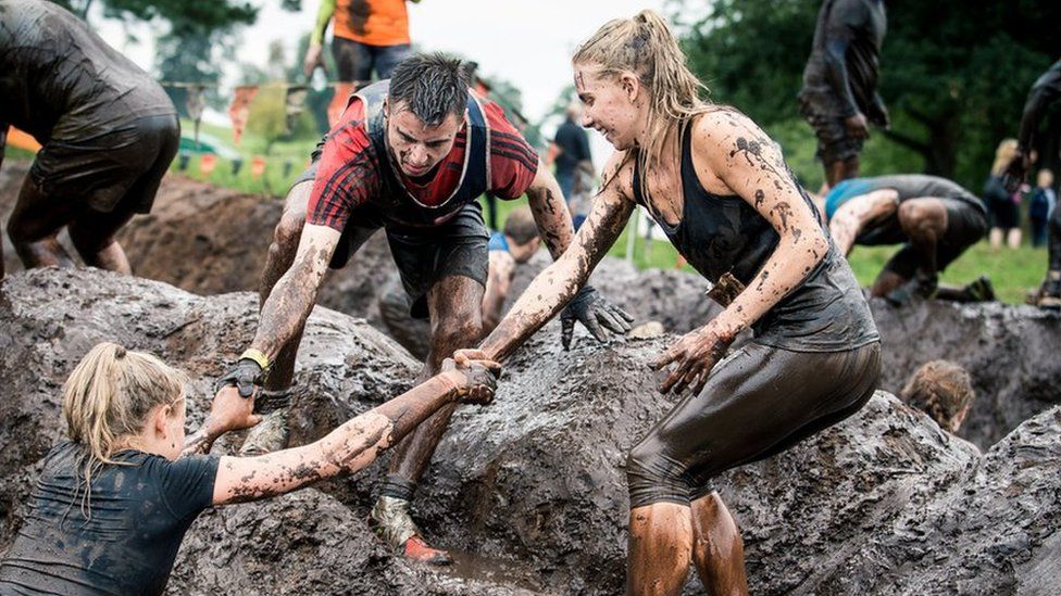 People helping each other